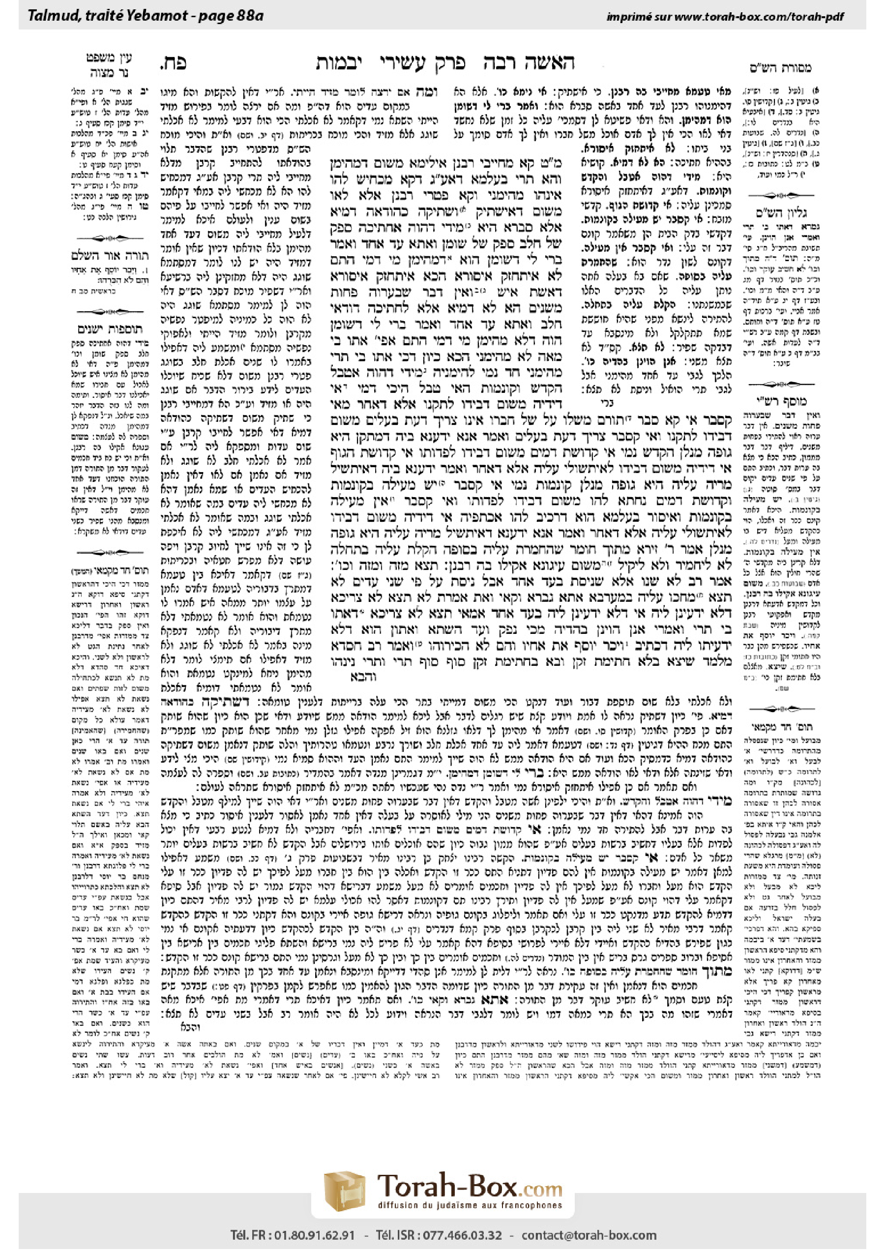 Torah-Box scan of Yevamot 88a