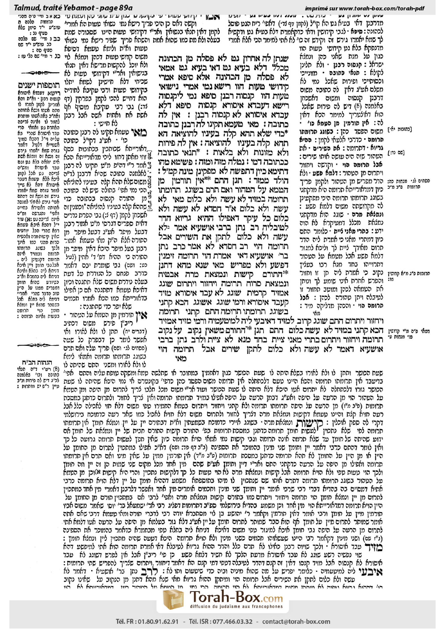 Torah-Box scan of Yevamot 89a