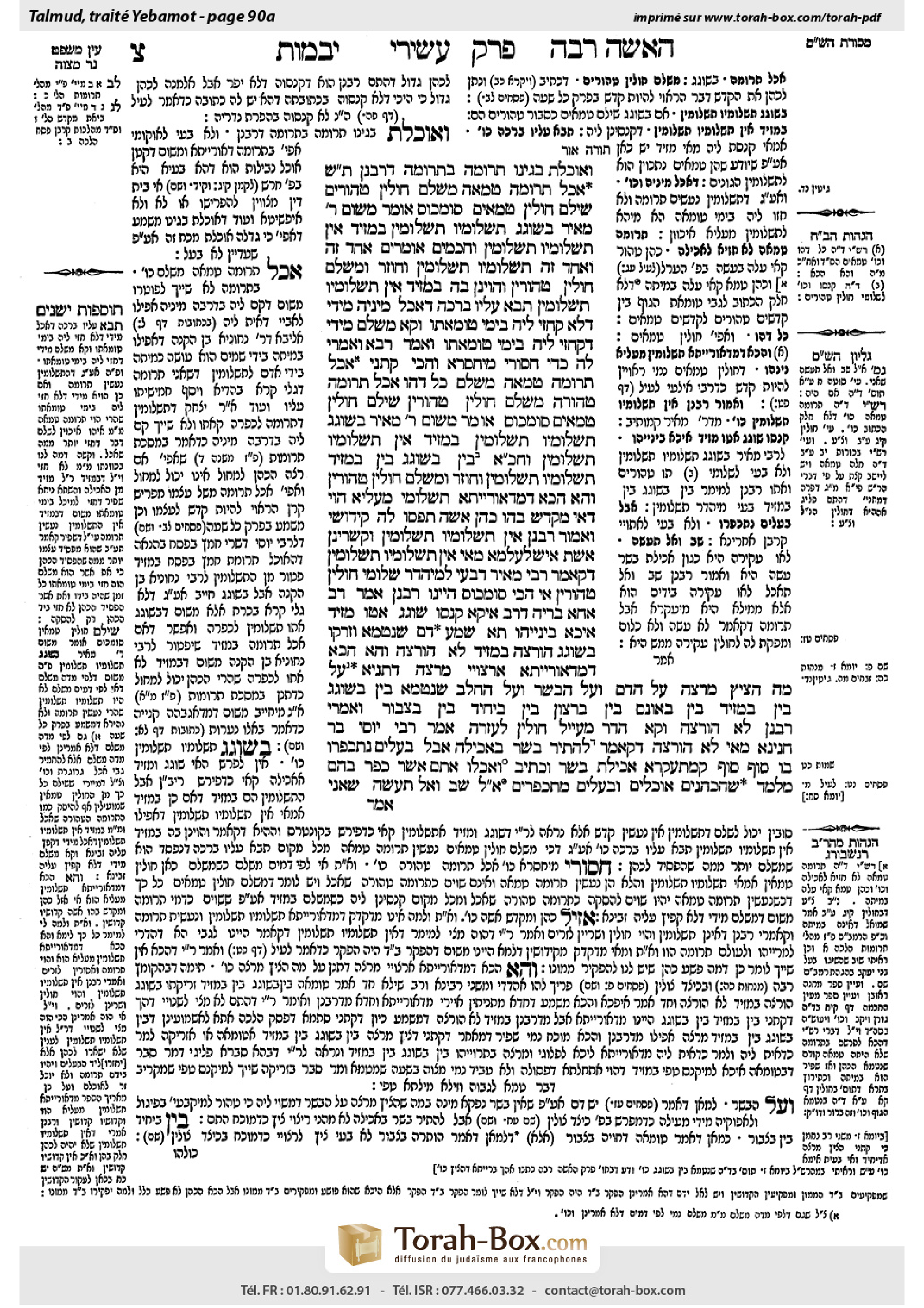 Torah-Box scan of Yevamot 90a
