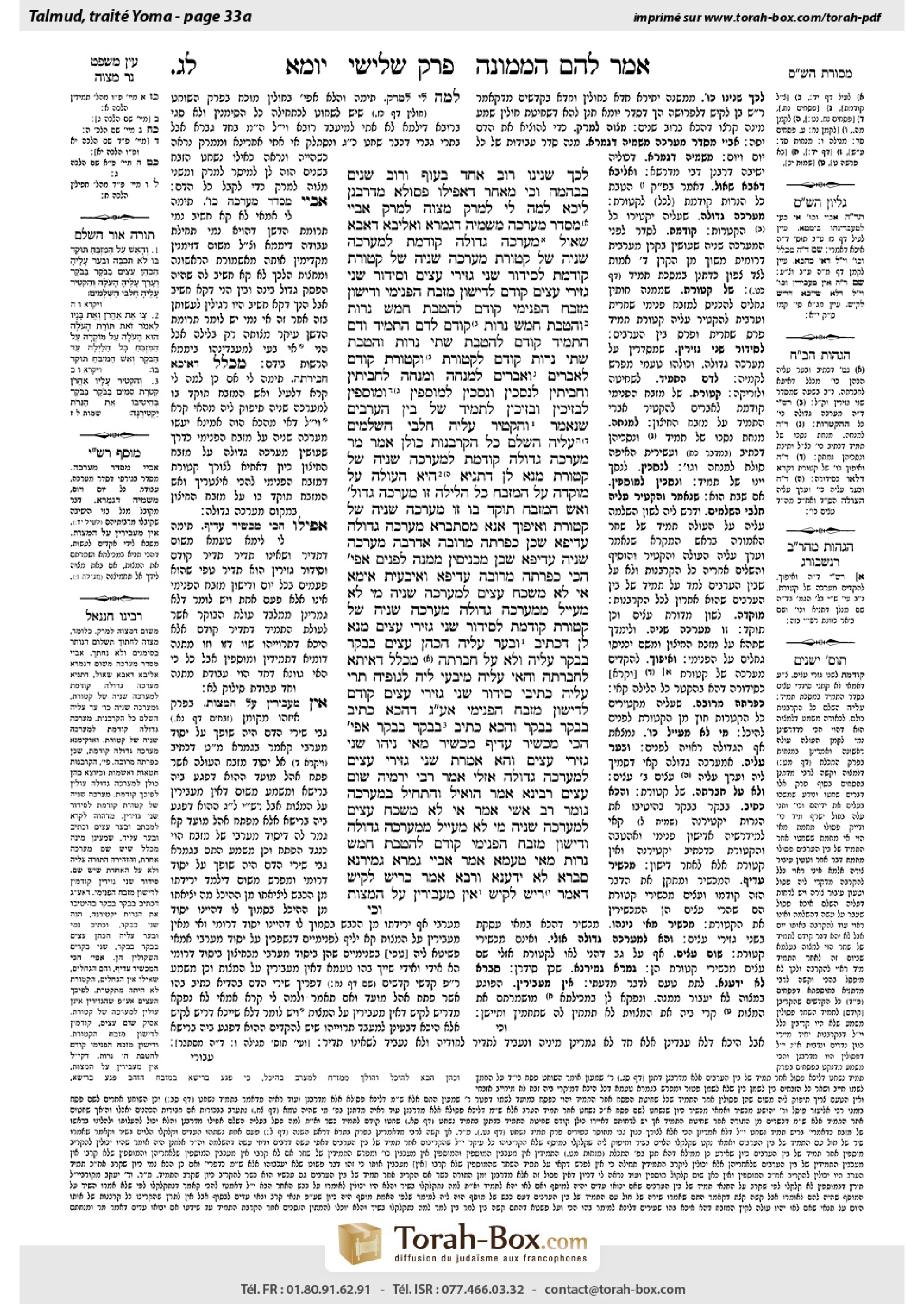 Torah-Box scan of Yoma 33a