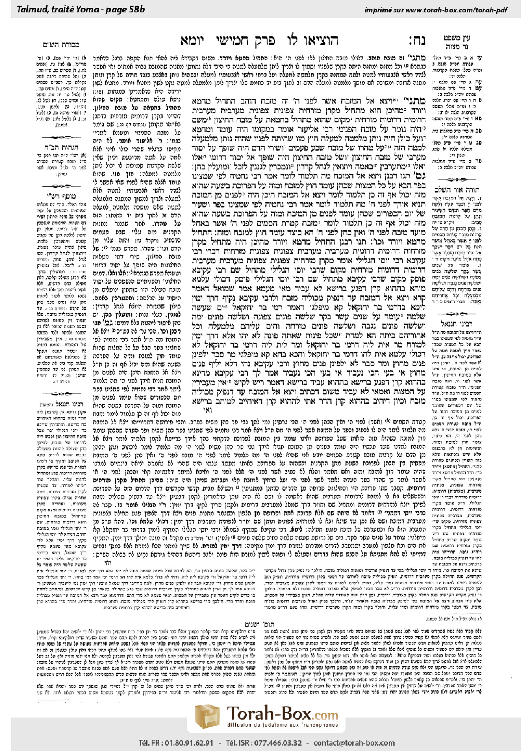 Torah-Box scan of Yoma 58b
