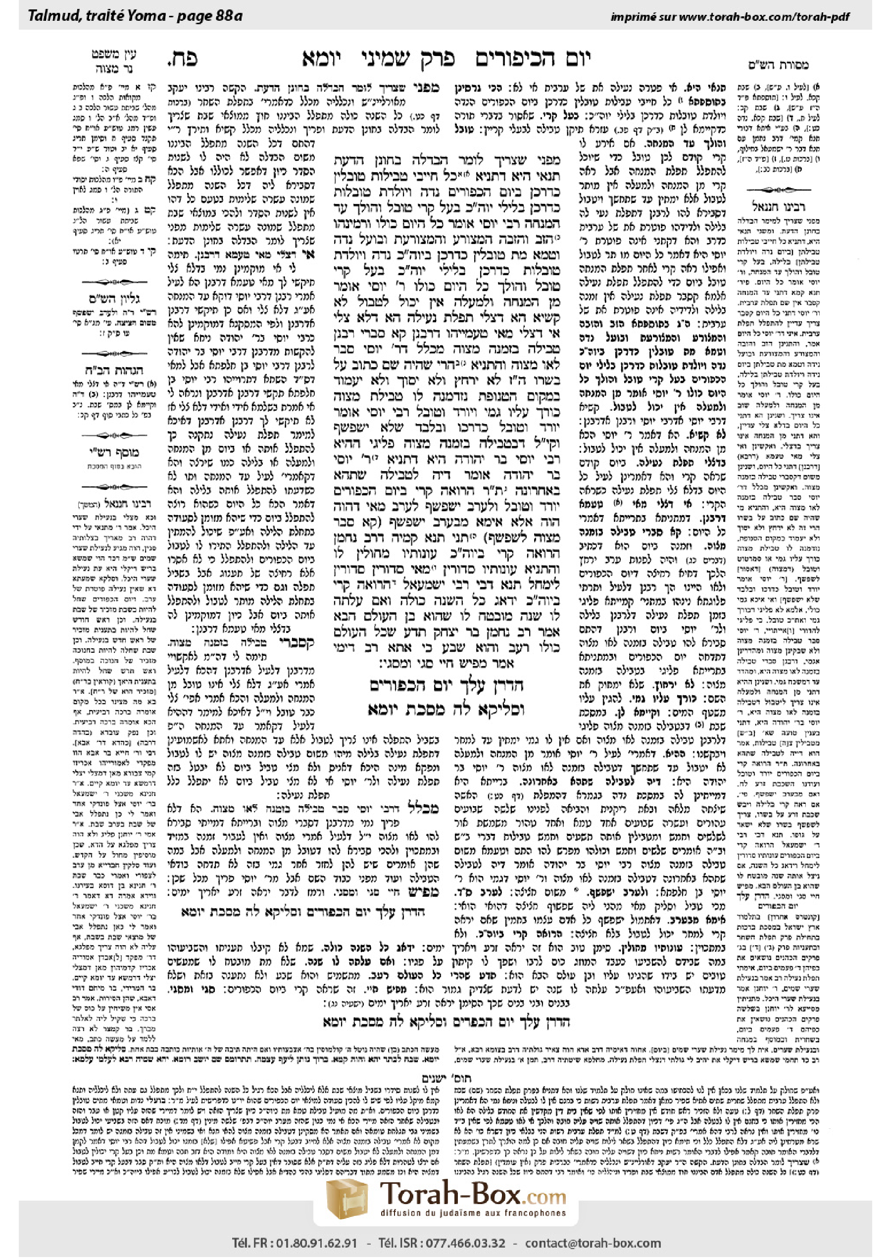 Torah-Box scan of Yoma 88a