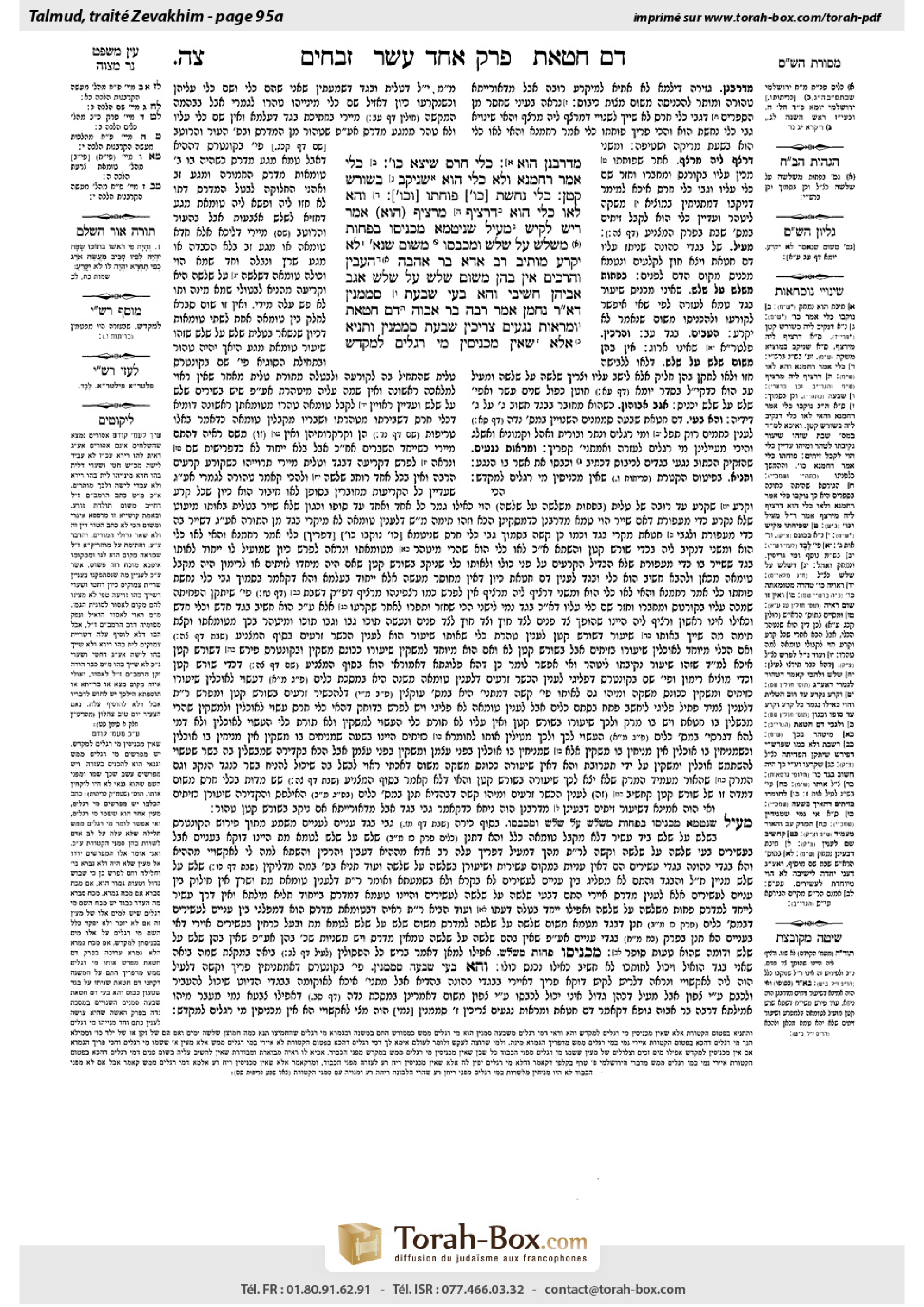 Torah-Box scan of Zevachim 95a